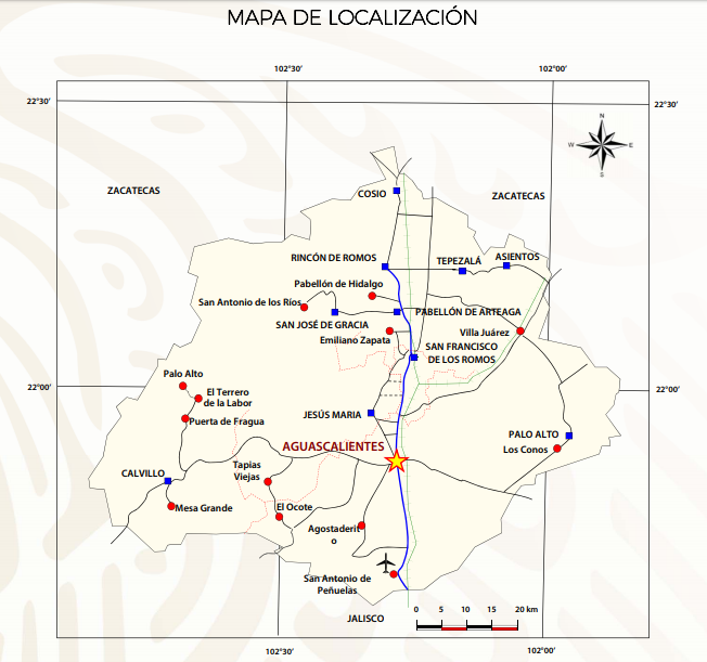 Distritos Mineros en Aguascalientes